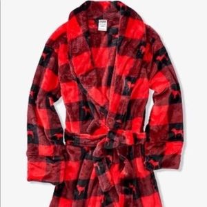 Pink by VS Flannel Robe